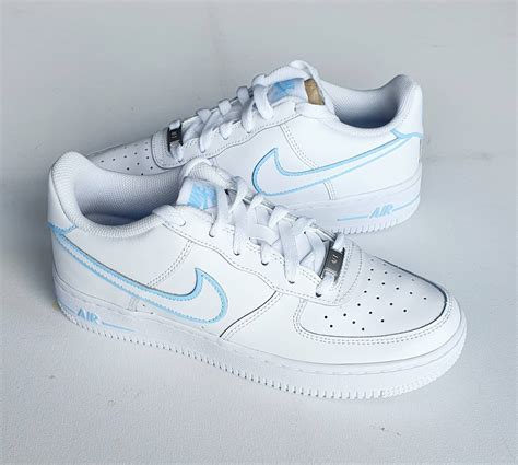 air force 1 blaues nike zeichen